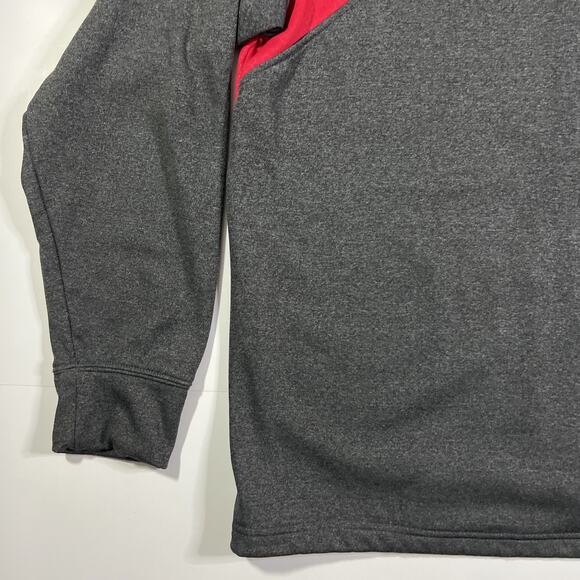 Texas Tech Red Raiders NCAA Red/Gray Hoodie Men's XL Full Zip Colosseum - Picture 10 of 11